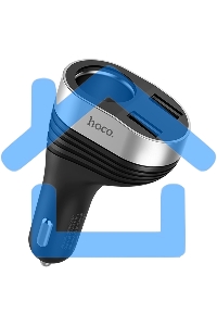 Автомобильная зарядка HOCO Z29 Regal, 2xUSB + прикуриватель, 3.1A, 96W, черный