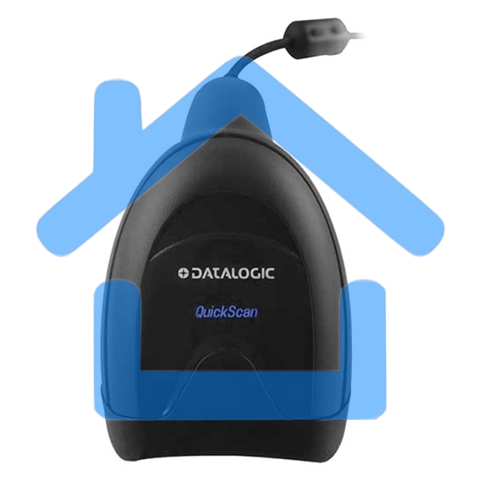 Сканер штрих-кода ручной Datalogic QuickScan QD2590, Kit, 2D Mpixel Imager, 30 скан/сек, USB, черный