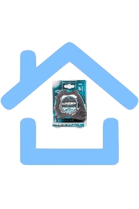 Рулетка Magnetisch, 8м х 25мм, обрезин. корпус,автоматич. фиксация, нейлон. покр.,магн.зацеп Gross