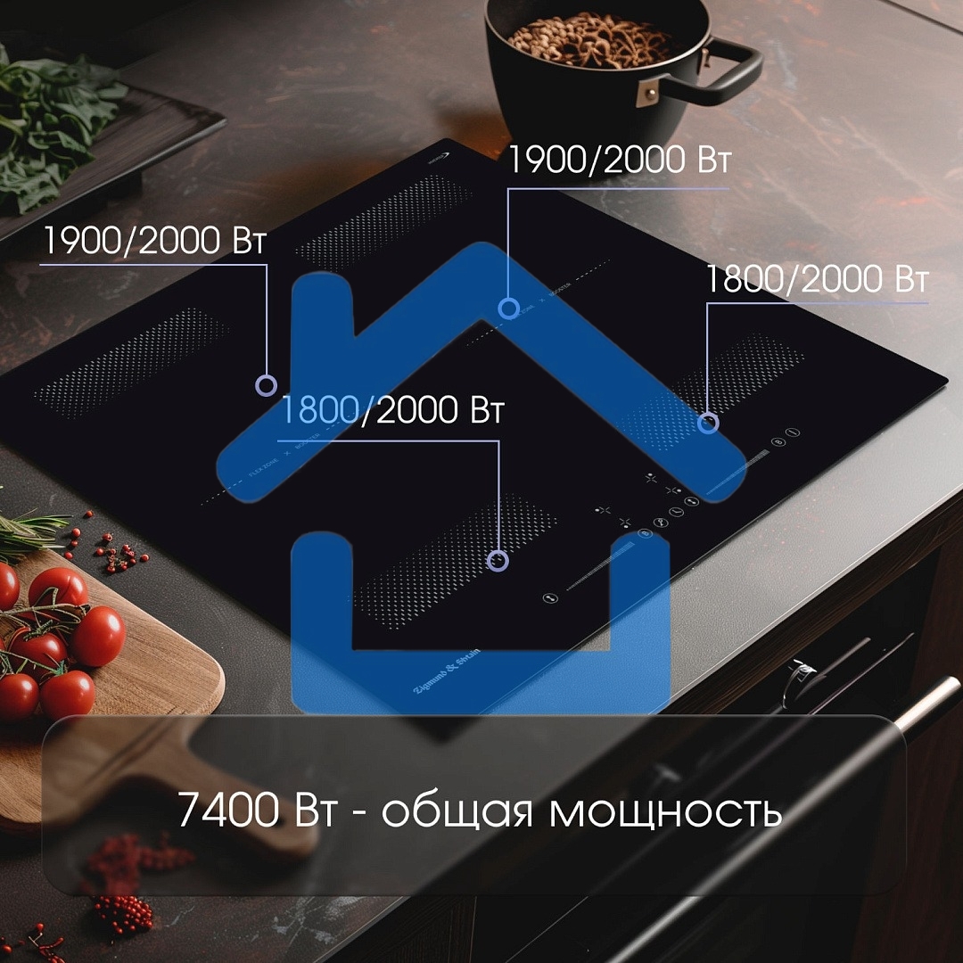 Индукционная варочная панель Zigmund & Shtain CI 62.6 B черный