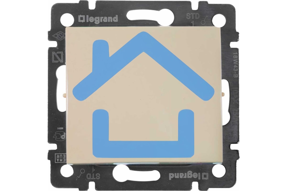 Выключатель Legrand 774301 Valena простой 10 Ax (слоновая кость)