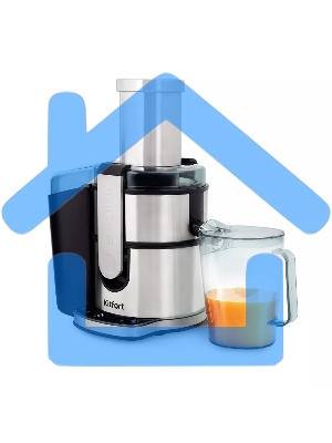 Соковыжималка центробежная Kitfort KT-1120 800Вт стальной/черный