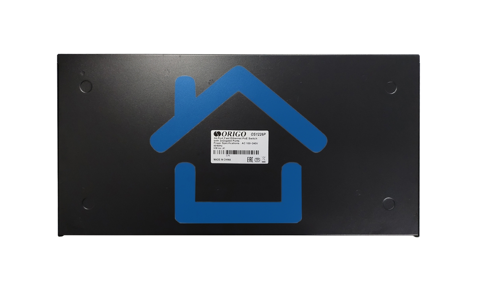 Неуправляемый PoE-коммутатор ORIGO OS1226P/285W/A1A 24x100Base-TX PoE+, 2x1000Base-T, PoE-бюджет 285 Вт, корпус металл