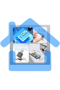 Картридер Vention OTG USB 2.0 CM / MicroSD - Серый