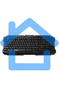 Игровой комплект Qumo Mystic K58/M76, кл-ра проводная 104 + 10 клавиш мультимедиа, встроенные подсветки общая + кнопок 3 цвета, мышь проводная, оптическая, 1200/1600/2400/3200 dpi с подсветкой, коврик