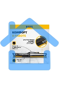 Плиткорез рельсовый 1200х16мм, каретка на подш., стальная станина, усил. рукоятка-пенал Denzel