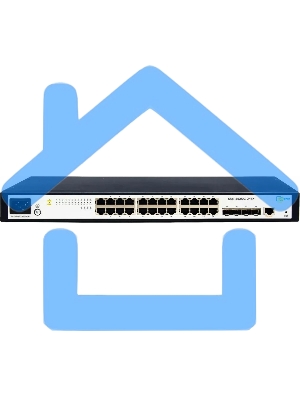 Коммутатор управляемый SNR уровня 2+, 24 порта 10/100/1000Base-T, 4 порта 1/10G SFP+