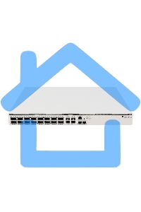 Коммутатор MikroTik CRS520-4XS-16XQ-RM Cloud Router Switch with Quad-Core AL52400 2 GHz CPU, 4 Gb RAM, 98CX8410 switch chip, 2 x 10G Eth ports, 4 x 25G SFP28 ports, 16 x 100G QSFP28 ports, RouterOS L5, 1U rackmount enclosure, dual hot-swap PSU, 4 x hot-sw