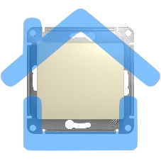 Механизм выключателя 1-кл. СП GLOSSA 10А IP20 10AX беж. SchE GSL000211