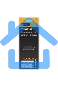 Нож строительный Denzel 19 мм, сменное трапециевидное лезвие, SK4, алюминиевый корпус, торцевой зажим