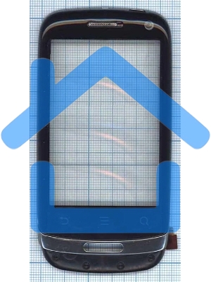 Сенсорное стекло (тачскрин) для Huawei Ideos X3, черное c рамкой