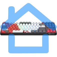 Клавиатура A4Tech Bloody WS87 Naraka беспроводная USB, Bluetooth/Радиоканал черный/красный