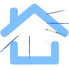 Ручка гелевая Silwerhof NG Reserve Erase, d=0.5мм, синие чернила, в компл.:4 стержня блистер сменный стержень стираемая