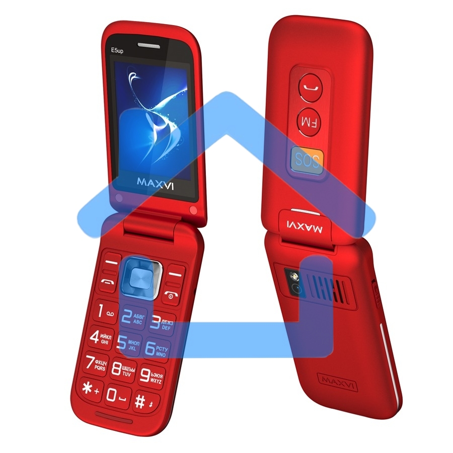 Мобильный телефон Maxvi E5 up красный
