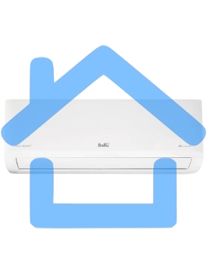 Блок внутренний сплит-системы Ballu Eco Smart DC BSYI/in-10HN8_V4 инвертор, 10000 BTU, 28 м², 21 дБ, охлаждение, обогрев, осушение, белый