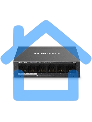 Настольный коммутатор Mercusys MS106LP с 6 портами 10/100 Мбит/с (4 порта PoE+)