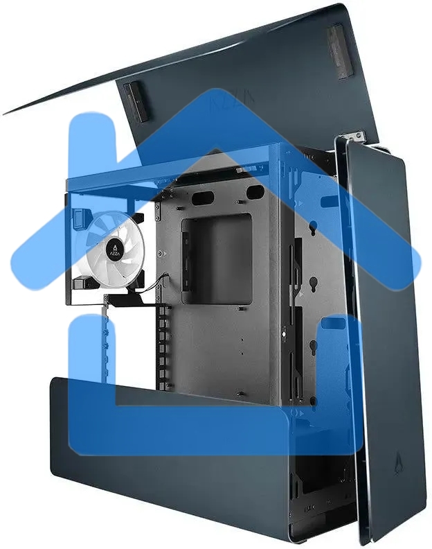 Компьютерный корпус Azza Cast черный без БП ATX 3x120мм 2x140мм 2xUSB 3.0 audio bott PSU