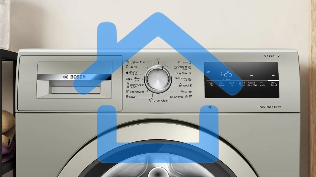 Стиральная машина Bosch WAN2420XME серебристый, загрузка фронтальная 8 кг, 1200 об/мин., класс: А+++