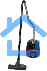 Пылесос Hyundai HYV-B1570 красный/черный, 250/1800 Вт, уборка сухая, пылесборник мешок, 1.5 л (в компл.:1мешок)