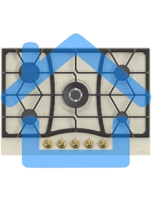 Газовая варочная панель Zigmund & Shtain G 19.7 X