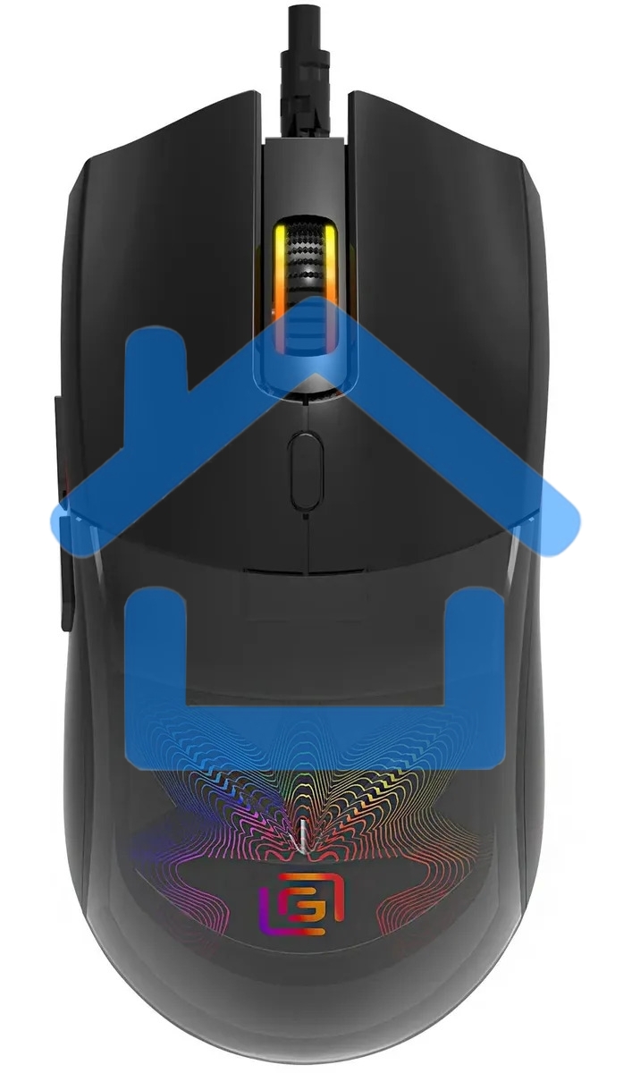 Мышь проводная Oklick 714GM черный, 3200 dpi, USB, кнопки - 7