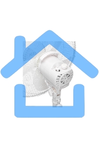 Вентилятор напольный DUX DX-40, 40Вт, 16дюйм, белый 60-0218