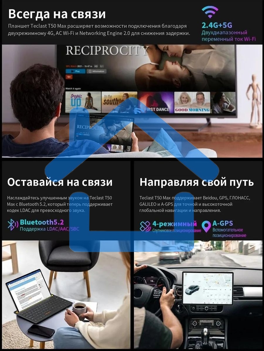 Планшет Teclast T50 Max G99 (2.2) 8C RAM8Gb ROM256Gb 11