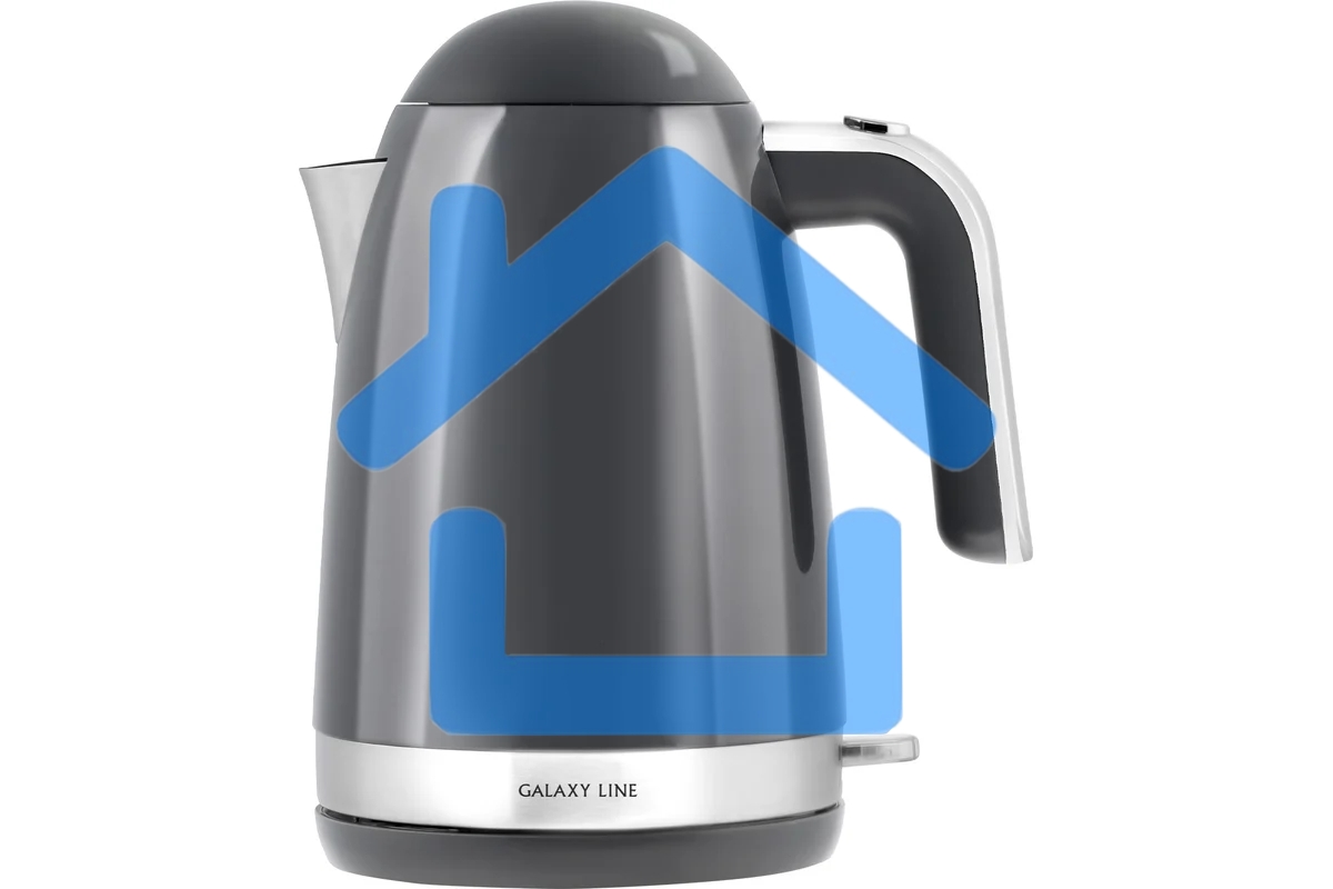 Чайник электрический Galaxy Line GL 0332, графитовый, пластик, 2200 Вт, 1,7 л