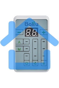 Тепловентилятор Ballu BHP-MW2-10, серый, 10 кВт, 100 м2, механический термостат, пульт д/у