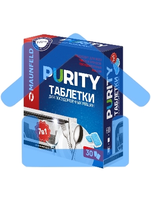 Таблетки для посудомоечных машин all in 1 Purity by Maunfeld MDT30PH (30 шт. в упаковке)