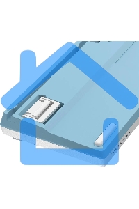 Клавиатура проводная A4Tech Fstyler FS300 (FS300 PANDA SNOWBOARDING), USB, белый/синий