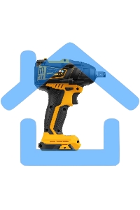 Гайковерт ударный аккумуляторный бесщет CIW-IB-300-0, Li-ion, 18В, 300НмDenzel