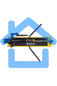 Плиткорез рельсовый 600х16мм, каретка на подш., стальная станина, усил. рукоятка-пенал Denzel