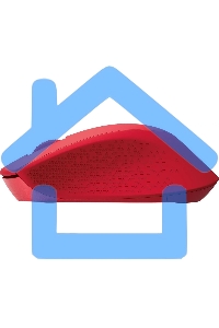 Мышь беспроводная Logitech M280 красный, 1000 dpi, радиоканал, USB, кнопки - 3