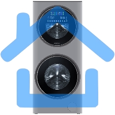 Стирально-сушильная + Стиральная машина Maunfeld MFWD14157LS06 нержавеющая сталь, загрузка фронтальная 10кг, 1400 об/мин., класс: A+++