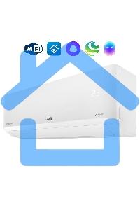 Блок внутренний сплит-системы Ballu Eco Smart DC BSYI/in-10HN8_V4 инвертор, 10000 BTU, 28 м², 21 дБ, охлаждение, обогрев, осушение, белый