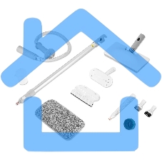 Швабра паровая Kitfort КТ-3942 1500Вт белый/серый
