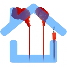 Внутриканальные наушники Smartbuy® COLOR TREND, красные (арт. SBE-3300)/320