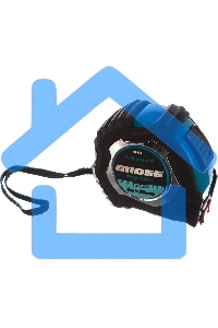 Рулетка Magnetisch, 8м х 25мм, обрезин. корпус,автоматич. фиксация, нейлон. покр.,магн.зацеп Gross