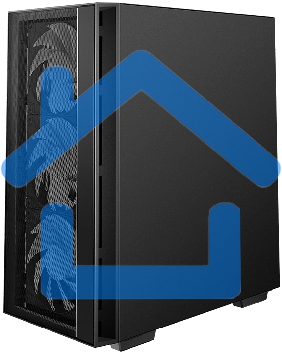 Компьютерный корпус Deepcool MATREXX 55 MESH V4 без БП, боковое окно (закаленное стекло), 3xARGB LED 140мм вентилятора спереди, 1xARGB LED 120мм вентилятор сзади, черный, ATX