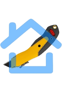 Нож строительный Denzel 19 мм, сменное трапециевидное лезвие, SK4, алюминиевый корпус, торцевой зажим