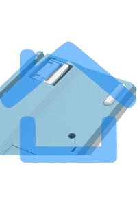 Клавиатура проводная A4Tech Fstyler FS300 (FS300 PANDA SNOWBOARDING), USB, белый/синий