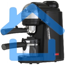 Кофеварка рожковая Pioneer CM106P черный, исп. кофе - молотый, 0.24 л, 800 Вт, 3.5 Бар.