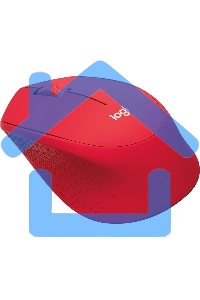 Мышь беспроводная Logitech M280 красный, 1000 dpi, радиоканал, USB, кнопки - 3