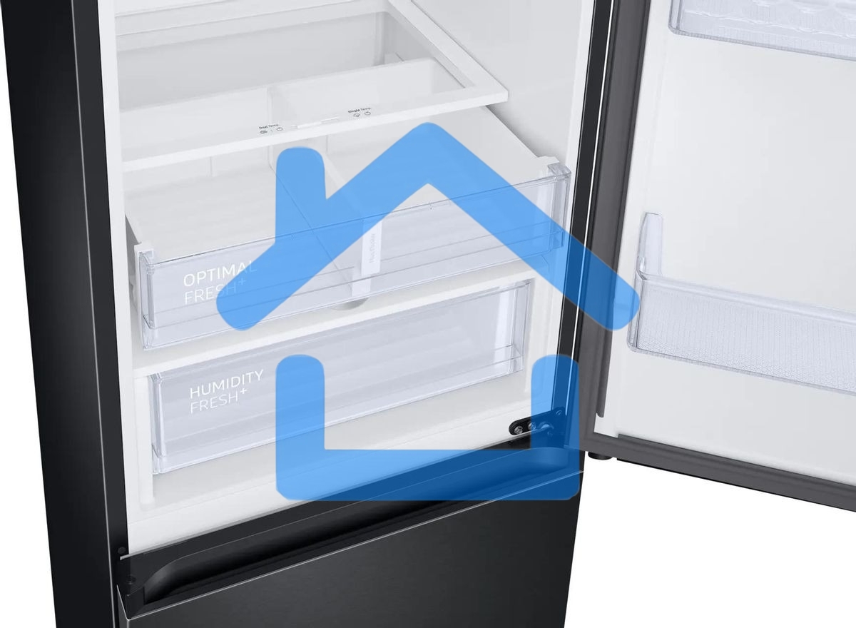 Холодильник Samsung RB34C675EBN/EF черный двухкамерный 230/114л морозилка снизу, No Frost