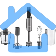 Блендер погружной Redmond BH-403 серый/черный, 1500 Вт