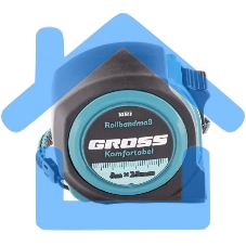 Рулетка Komfortabel, 8 м х 25 мм, обрезиненный корпус Gross