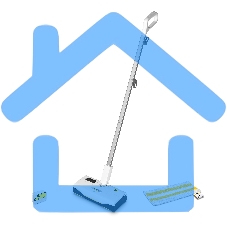 Швабра паровая Karcher KST 1 Upright 1300Вт белый/серый