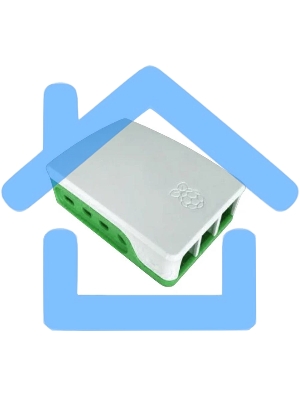 Корпус ACD RA601 White+Green ABS Case for Raspberry 4B