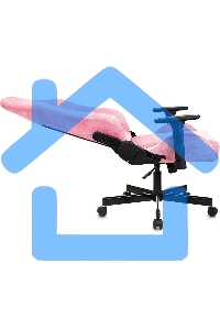 Кресло игровое Knight N1 Fabric розовый Velvet 36 с подголов. крестовина металл